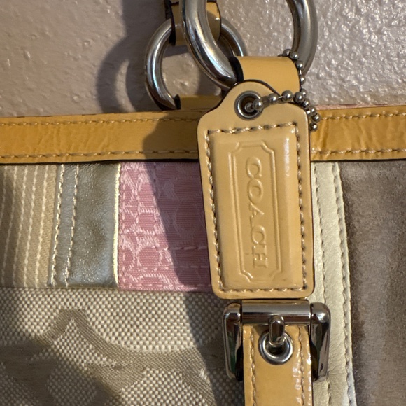 Coach pink patchwork tote - Picture 5 of 6